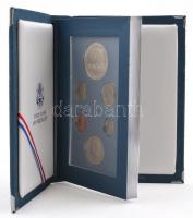 Amerikai Egyesült Államok 1987. 1c-1$ (6xklf) "Presztízs" szett, benne 1$ Ag "Alkotmá...