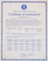 Amerikai Egyesült Államok 1987. 1c-1$ (6xklf) "Presztízs" szett, benne 1$ Ag "Alkotmá...