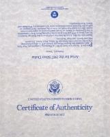 Amerikai Egyesült Államok 1987. 1c-1$ (6xklf) "Presztízs" szett, benne 1$ Ag "Alkotmá...