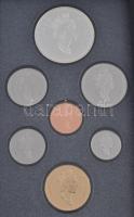 Kanada 1990. 1c-1$ (7xklf) fémpénz szett, benne 1$ Ag "Kelsey", dísztokokban, tanúsítvánny...