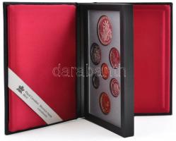 Kanada 1990. 1c-1$ (7xklf) fémpénz szett, benne 1$ Ag "Kelsey", dísztokokban, tanúsítvánny...