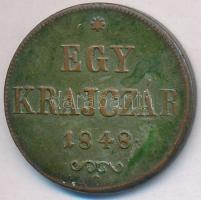 1848. 1kr Cu T:2,2- patina