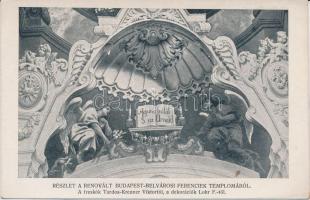 Budapest V. Renovált Belvárosi Ferenciek temploma; Tardos Krenner Viktor freskói, belső