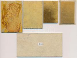 ~1970. 5db klf Al sakk díjplakett, főleg aranyozottak T:2,2-