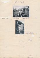 1943. március, április, Nagyvárad, 7 db fotó egy privát fotónaplóból, füzetlapra felragasztva, 6x8 c...