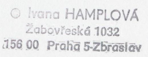 cca 1970 Ivana Hamplová (Prága) fotósorozata egy festő műterméből, 6 db pecséttel jelzett vintage fo...