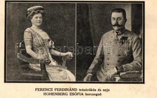 Ferenc Ferdinánd, Hochenberg Zsófia; kiadja Grindlinger J. / Erzherzog Franz Ferdinand, Sophie von Hohenberg