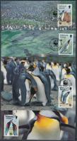 WWF King Penguin set WWF values 4 CM, WWF pingvinek sor WWF értékei 4 CM