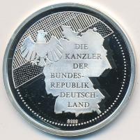 Németország 1994. "Németország kancellárjai - Konrad Adenauer" Ag emlékérem számozott tanú...