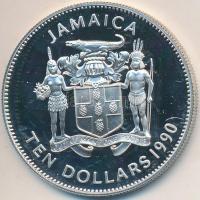 Jamaica 1990. 10$ Ag "Kolumbusz érkezése az Újvilágba" T:PP
Jamaica 1990. 10 Dollars Ag &q...