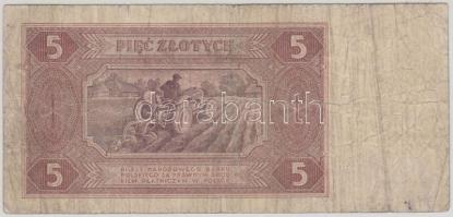 Lengyelország 1948. 5Zl T:III,III-
Poland 1948. 5 Zlotych C:F,VG