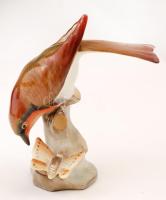 Csuszkaféle, Herendi figurális porcelán, kézzel festett, jelzett, hibátlan, m: 12 cm