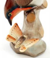 Csuszkaféle, Herendi figurális porcelán, kézzel festett, jelzett, hibátlan, m: 12 cm