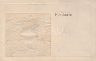 Central powers flag, customizable Emb. litho postcard