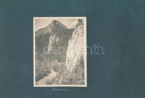 cca 1920 Erdély, 16 db feliratozott fotó egy tehetséges, utazó fotós hagyatékából, 8 db kartonra fel...