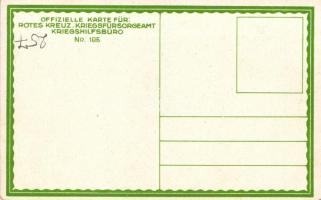 Des Kaisers Dank, Franz Josef; Offizielle Karte für Rotes Kreuz Nr. 185. / WWI K.u.K. military propa...