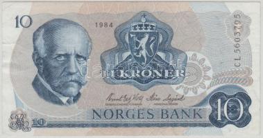 Norvégia 1984. 10Kr T:III Norway 1984. 10 Kroner C:F