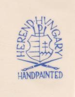 Herendi porcelán Krisztus figura, fehérmázas, részben bisquit, jelzett, apró kopásnyomokkal, m: 29,5...