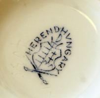 Kisméretű Herendi Viktória mintás porcelán váza, kézzel festett, jelzett, apró kopásnyomokkal, m: 12...