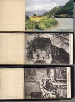 3 db képeslapfüzet Hallein, Velence, Róma