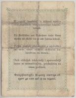 1848. 2Ft "Kossuth bankó" sorszám nélkül T:III,III-