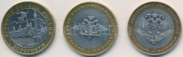 Oroszország 2002-2003. 10R (3xklf) T:2
Russia 2002-2003. 10 Roubles (3xdiff) C:XF