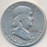 Amerikai Egyesült Államok 1953D 1/2$ Ag "Franklin" T:2-,3
USA 1953D 1/2 Dollar Ag "Fr...