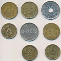 Egyiptom 1957-1993. 8xklf fémpénz T:vegyes Egypt 1957-1993. 8xdiff metal coins C:mixed