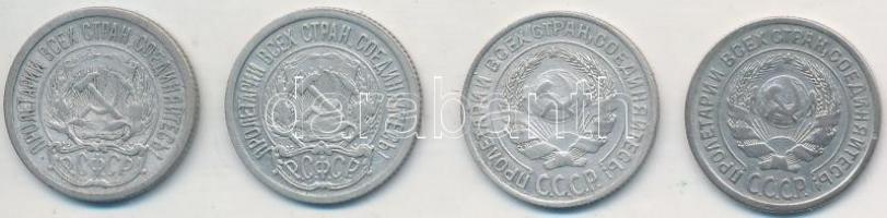Szocialista Szövetségi Szovjet Köztársaság 1922-1923. 10k Ag (2x) + Szovjetunió 1924-1925. 10k Ag (2...