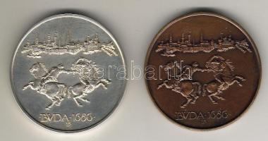 1986. "MÉE-Buda visszafoglalása" Br + Ff érempár T:BU