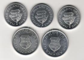 1946,1947,1949. 1Ft + 1946,1947. 2Ft "Kossuth címer" teljes sorok T:1,1/2+