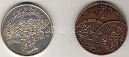 1988. "MÉE-Török kivonulás" Br + Ff érempár T:BU