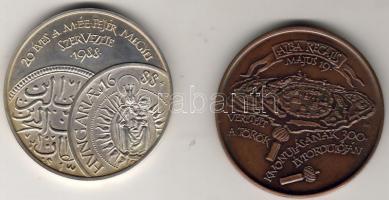 1988. "MÉE-Török kivonulás" Br + Ff érempár T:BU