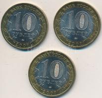 Oroszország 2007. 10R (3xklf) T:2 Russia 2007. 10 Roubles (3xdiff) C:XF