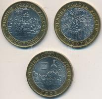 Oroszország 2007. 10R (3xklf) T:2
Russia 2007. 10 Roubles (3xdiff) C:XF