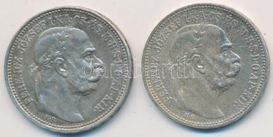 1915KB 1K Ag "Ferenc József" (2x) T:2,2-