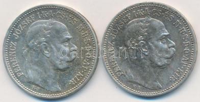 1915KB 1K Ag "Ferenc József" (2x) T:2,2-