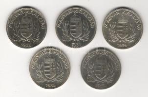 1926-39. 1P A sor 1926,1927. T:2/3+, 1937-1939. T:2+