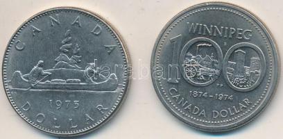 Kanada 1974. 1$ Ni "100 éves Winnipeg" + 1975. 1$ Ni T:2
Canada 1974. 1 Dollar Ni "Wi...