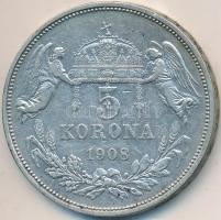 1908KB 5K Ag "Ferenc József" T:2-