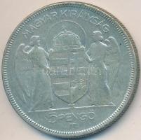 1930. 5P Ag "Horthy jobbra" T:3
Adamo P8