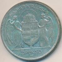 1930. 5P Ag "Horthy jobbra" T:3
Adamo P8