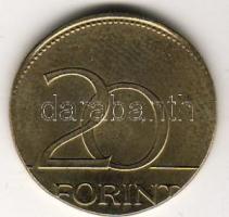 1992-? évszám nem látható!- 20Ft érdekes tévveret, nagyságra, súlyra, vastagságra, átmérőre kisebb, ill. vékonyabb! T:2