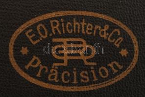 cca 1910 Richter & Co. precíziós mérnöki műszer, eredeti tokkal hiánytalanul, szép állapotban. /...