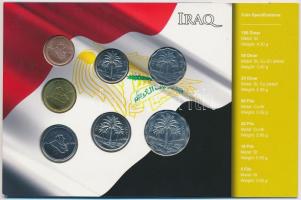 Irak 1970-2004. 5-100D (7xklf) fémpénz szettben T:1-,2
Iraq 1970-2004. 5 Fils - 100 Dinar (7xdiff) m...