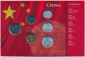 Kína 1984-2010. 1f-1Y (6xklf) fémpénz szettben T:1-,2
China 1984-2010. 1 Fen - 1 Yuan (6xdiff) metal...