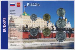 Oroszország 1998-2004. 1k-5R (7xklf) fémpénz szettben T:2 Russia 1998-2004. 1 Kopek - 5 Roubles (7xdiff) metal coins in set C:XF