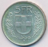 Svájc 1966B 5Fr Ag T:2 patina Switzerland 1966B 5 Francs Ag C:XF patina