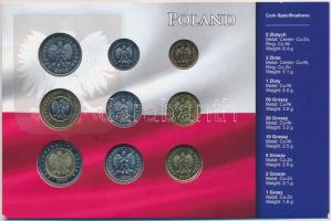 Lengyelország 1995-2010. 1gr-5Zl (9xklf) fémpénz szettben T:1-,2
Poland 1995-2010. 1 Groszy - 5 Zlot...