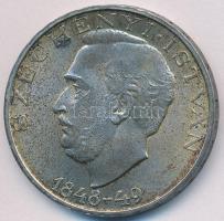 1948. 10Ft Ag "Széchenyi" T:2 patina